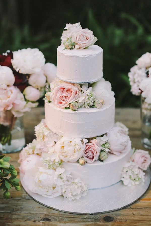 Top Tier Wedding Cakes
 25 best ideas about Floral Wedding Cakes on Pinterest