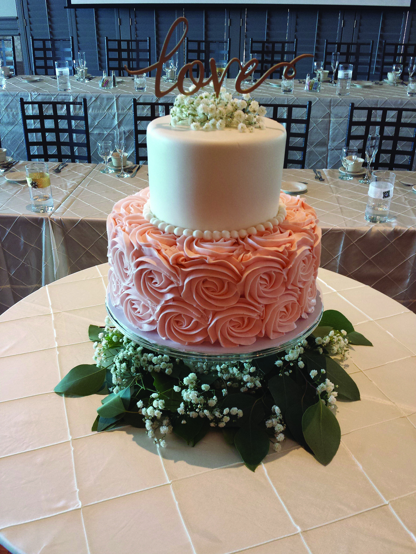 Top Tier Wedding Cakes
 Jessa cake two tier buttercream wedding cake with smooth