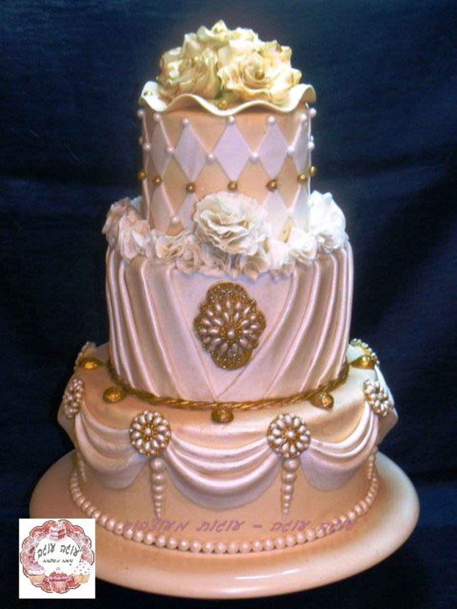 Tops Of Wedding Cakes
 Bling Bling Over The Top 3 Tier Wedding Cake CakeCentral