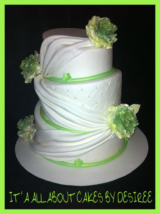 Topsy Turvey Wedding Cakes
 Topsy Turvy Draped Wedding Cake Cake by Desiree CakesDecor