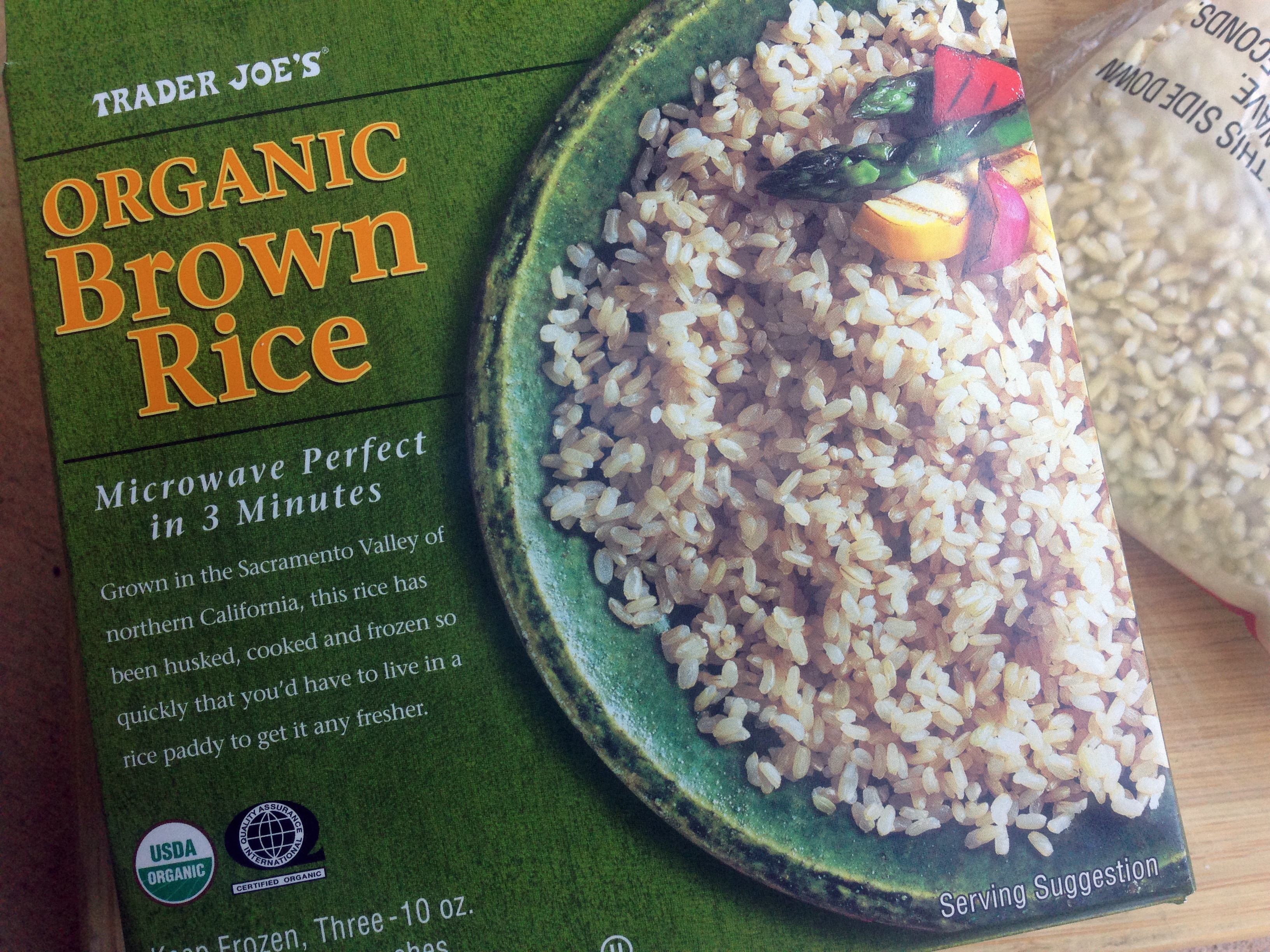 Trader Joe'S Organic Brown Rice
 Trader Joe s frozen organic brown rice