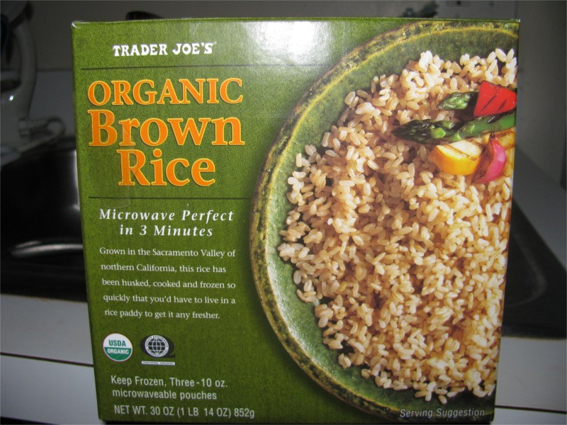 Trader Joe'S Organic Brown Rice
 running Following Foo