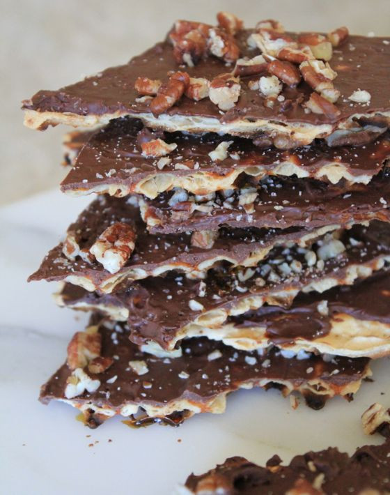 Traditional Passover Desserts
 Chocolate Matzo Toffee