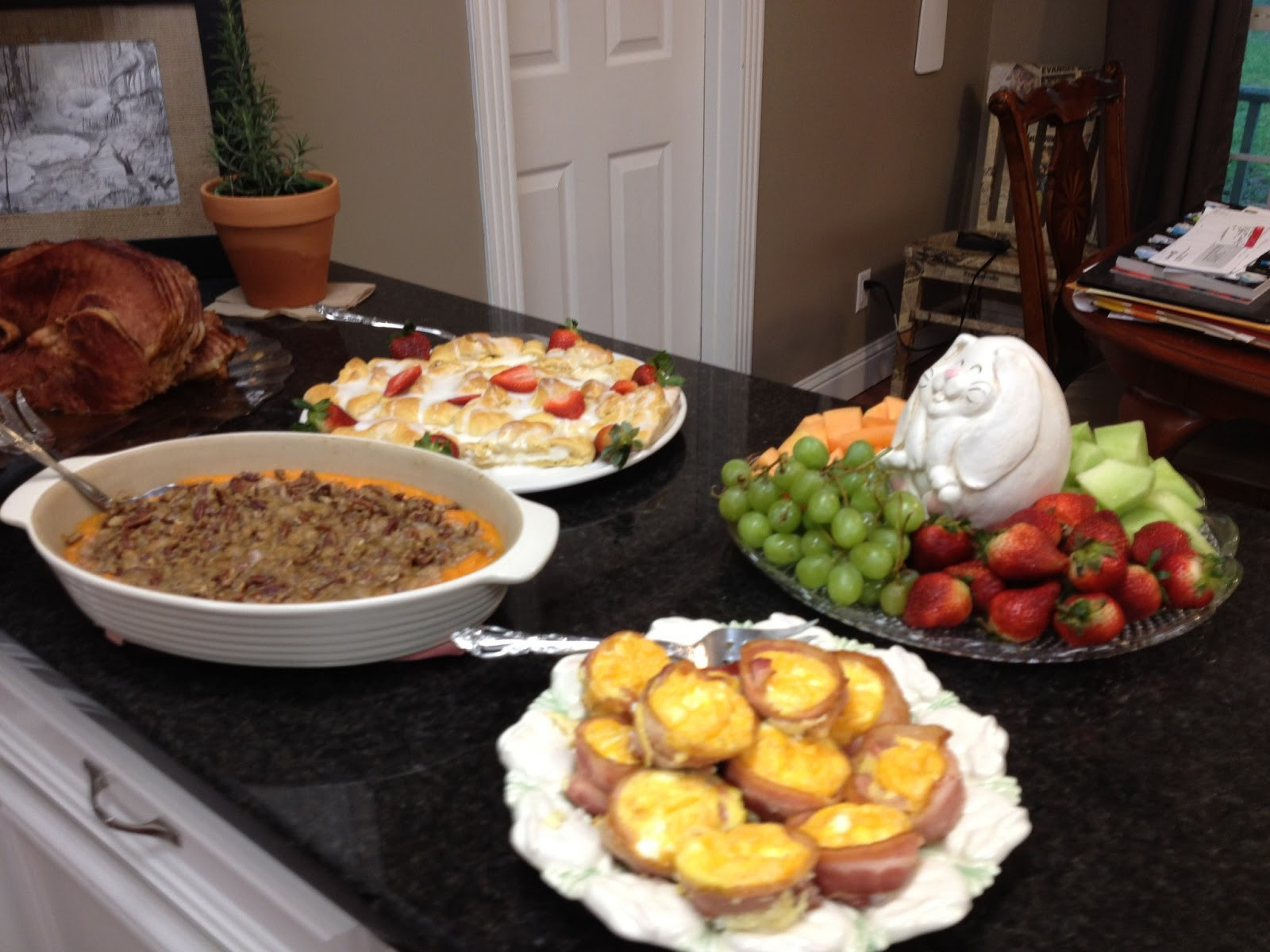 Traditional Southern Easter Dinner
 Classic Casual Southern Style Spring Brunch Menu