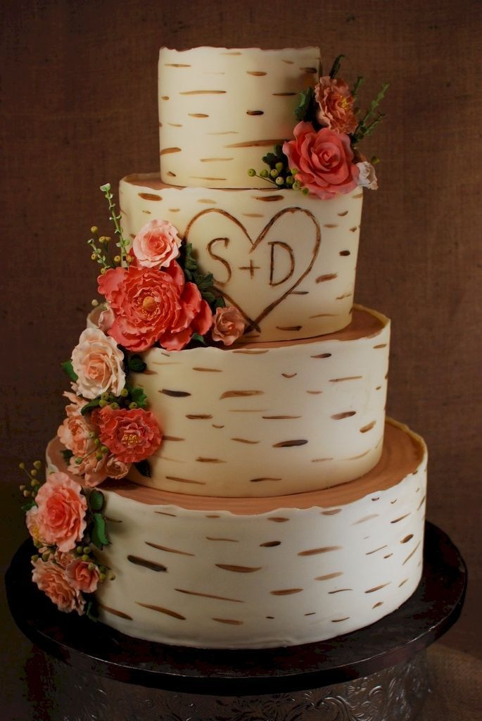 Tree Bark Wedding Cakes
 1000 images about Bark cakes and stands on Pinterest