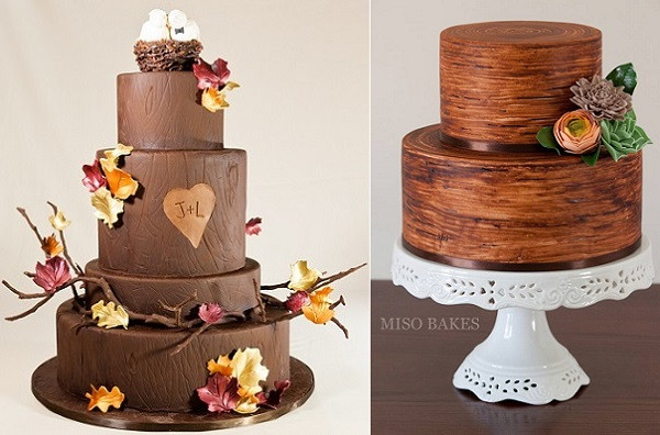 Tree Bark Wedding Cakes
 Birch Tree Wedding Cakes & Woodgrain Effects – Cake Geek