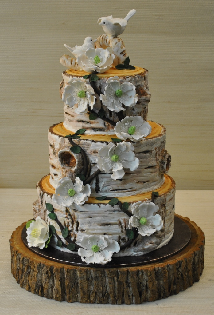 Tree Wedding Cakes
 Rustic Tree Wedding Cake