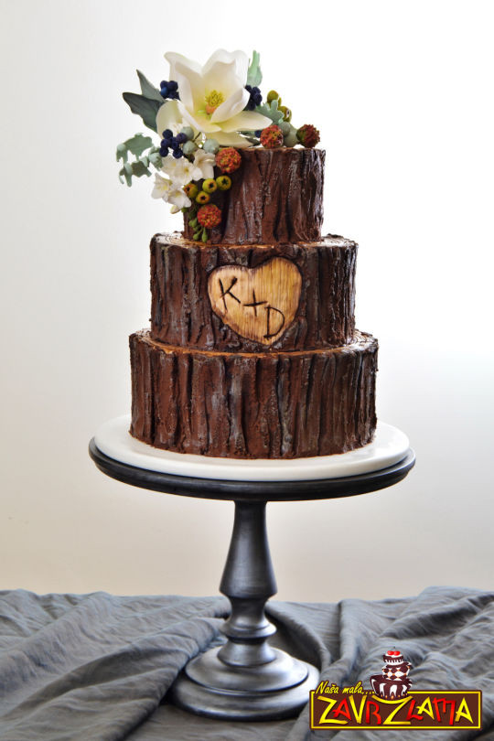 Tree Wedding Cakes
 Rustic Tree Wedding Cake Cake by Nasa Mala Zavrzlama