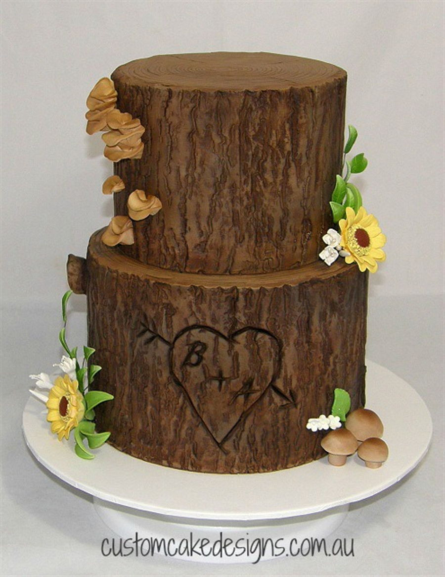 Tree Wedding Cakes
 Tree Stump Wedding Cake CakeCentral