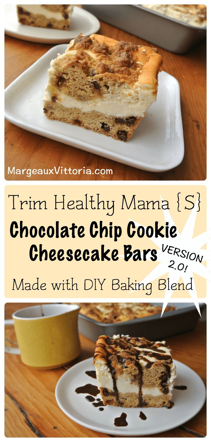 Trim Healthy Mama Desserts
 Trim Healthy Mama Chocolate Chip Cheesecake Bars Version