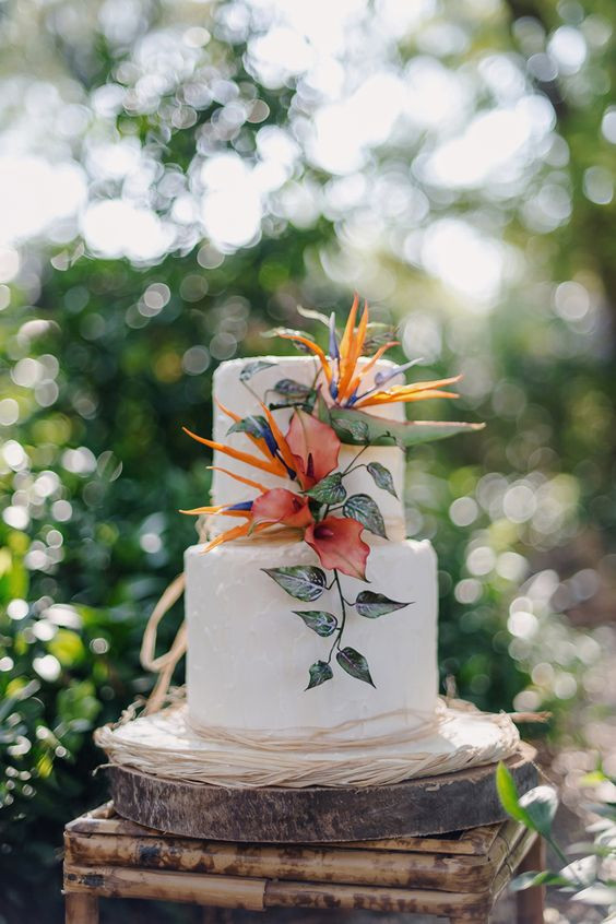 Tropical Wedding Cakes
 33 Beautiful And Yummy Tropical Wedding Cakes Weddingomania