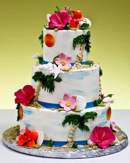 Tropical Wedding Cakes
 Tropical Wedding Cake Ideas for a Summer Wedding