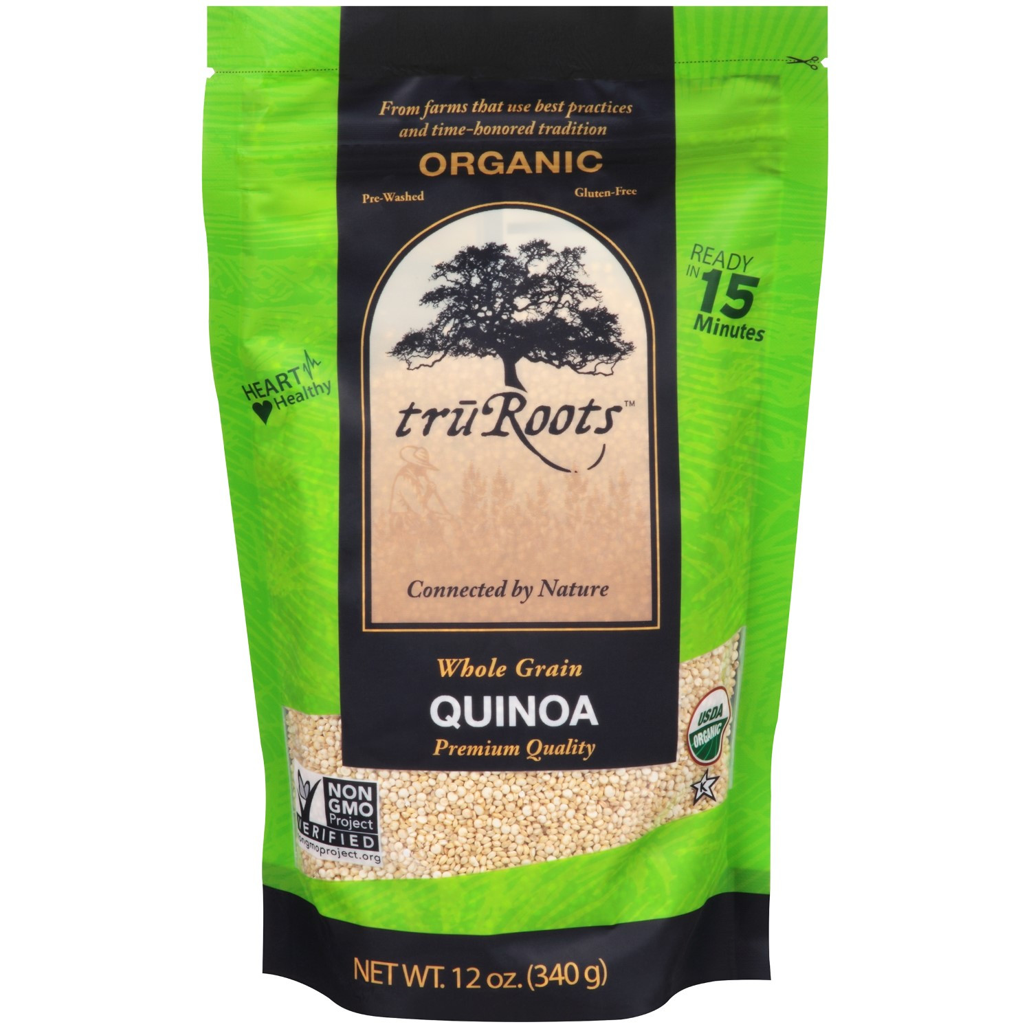 Truroots Organic Quinoa
 TruRoots Organic Quinoa 12 oz