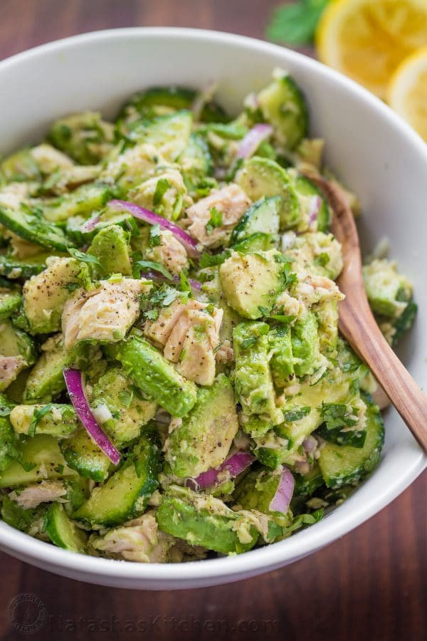 Tuna Salads Healthy
 Avocado Tuna Salad Recipe VIDEO NatashasKitchen