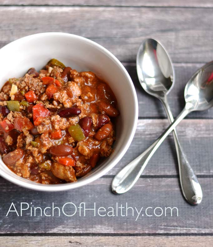 Turkey Chili Recipe Healthy
 Healthy Turkey Chili A Pinch of Healthy