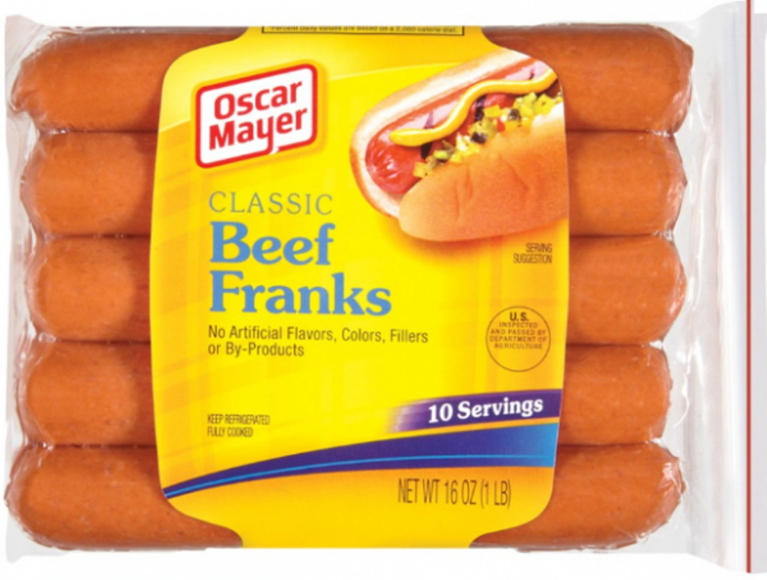 Turkey Hot Dogs Healthy
 Oscar Mayer Classic Beef Franks 16 OZ PACK Food