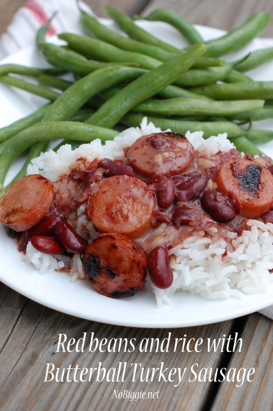 Turkey Sausage Healthy
 Red Beans and Rice