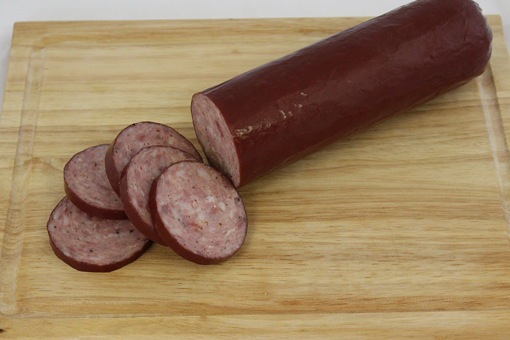 Turkey Summer Sausage
 Turkey & Pork Summer Sausage Juniors Smokehouse