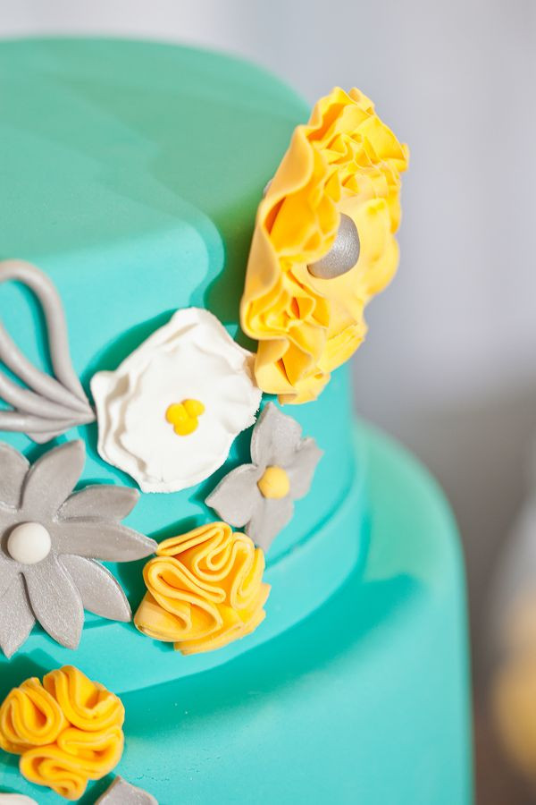 Turquoise And Yellow Wedding Cakes
 9 best images about Blue & Yellow wedding cakes on