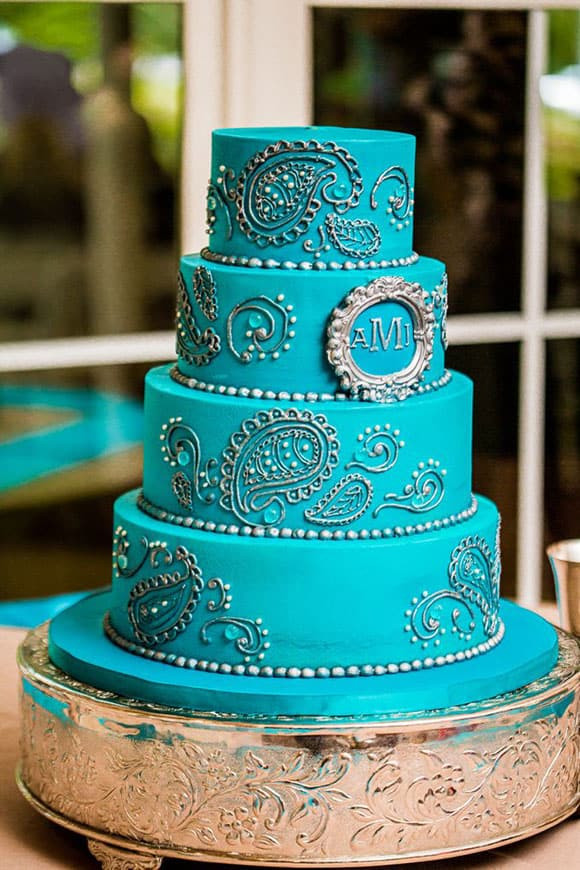 Turquoise Wedding Cakes
 Western Wedding Cakes Cowgirl Magazine