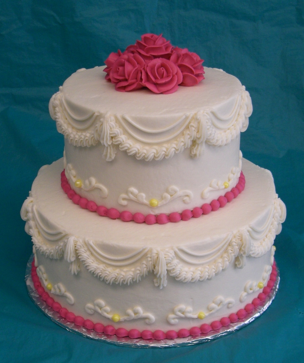 Two Layer Wedding Cakes
 Two layer wedding cakes idea in 2017