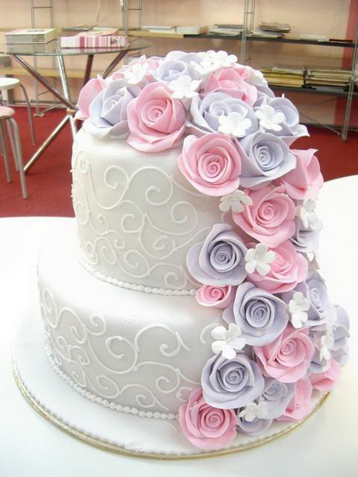 Two Layer Wedding Cakes
 Wedding Cake Two Layer
