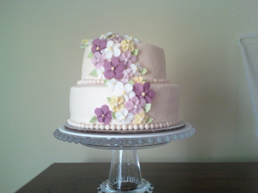 Two Layer Wedding Cakes
 2 Tier Wedding Cake CakeCentral