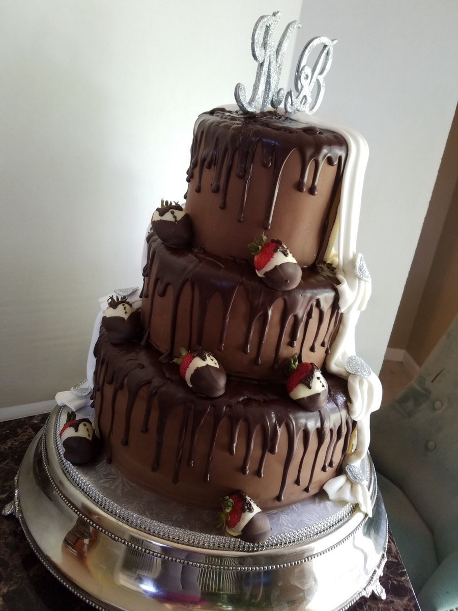 Two Sided Wedding Cakes
 Two Sided Wedding Cake CakeCentral