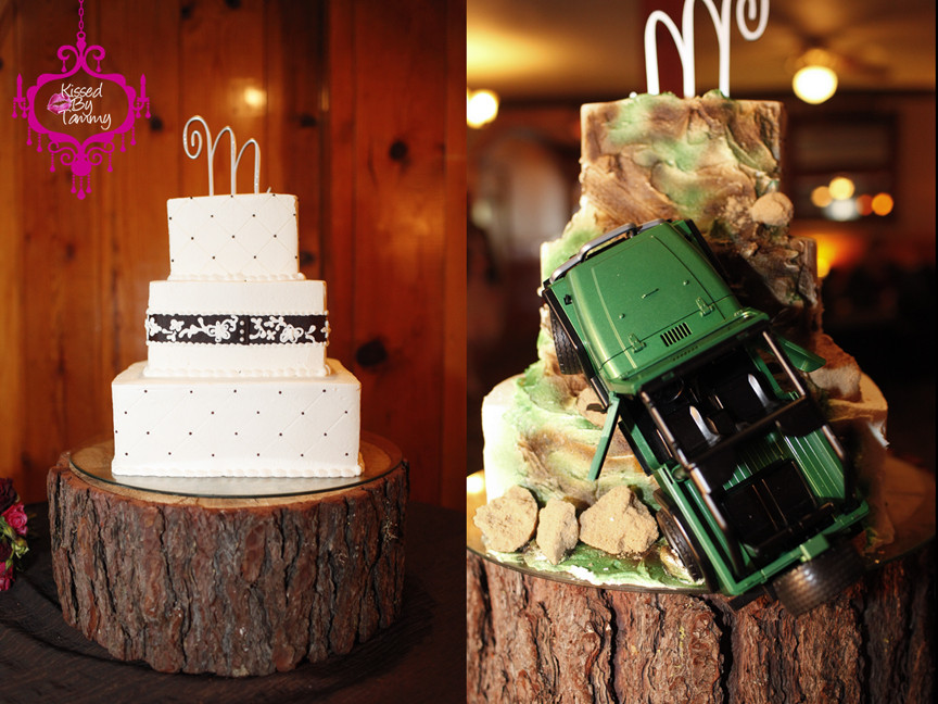Two Sided Wedding Cakes
 wedding cake alternatives two sided cakes 1