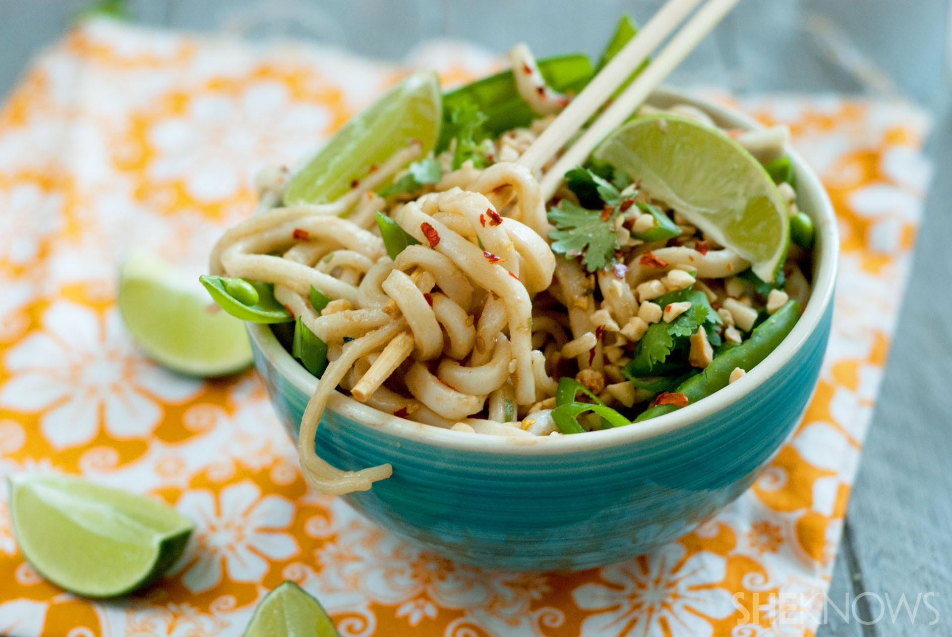 Udon Noodles Healthy
 Takeout fake out Coconut peanut udon noodle bowls