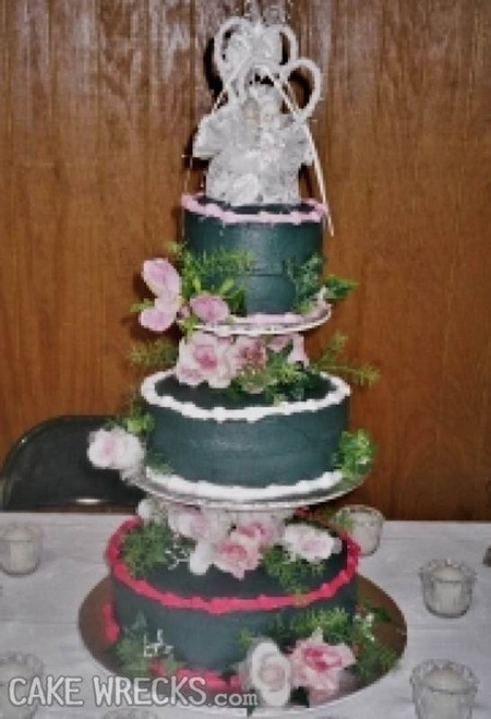 Ugliest Wedding Cakes
 Cake Wrecks Home 7 Seriously Ugly Wedding Cakes To