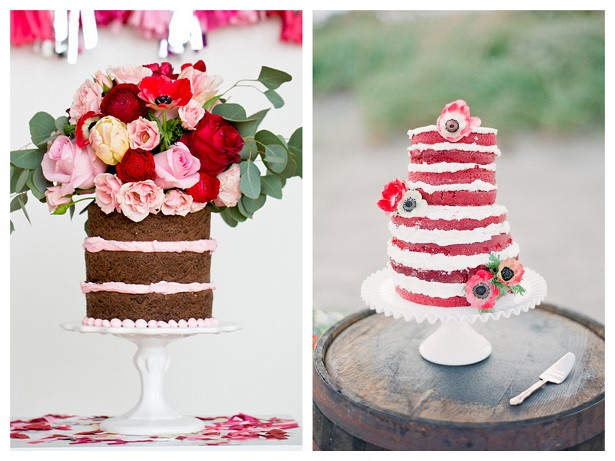 Unfrosted Wedding Cakes
 postcards and pretties good eats unfrosted wedding cakes
