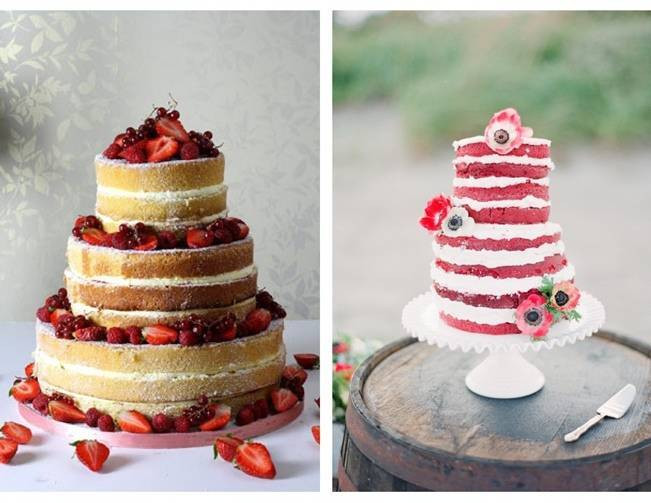 Unfrosted Wedding Cakes
 Dessert Au Naturel Unfrosted Wedding Cakes