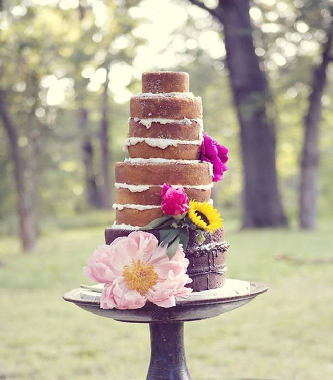 Unfrosted Wedding Cakes
 Dessert Au Naturel Unfrosted Wedding Cakes