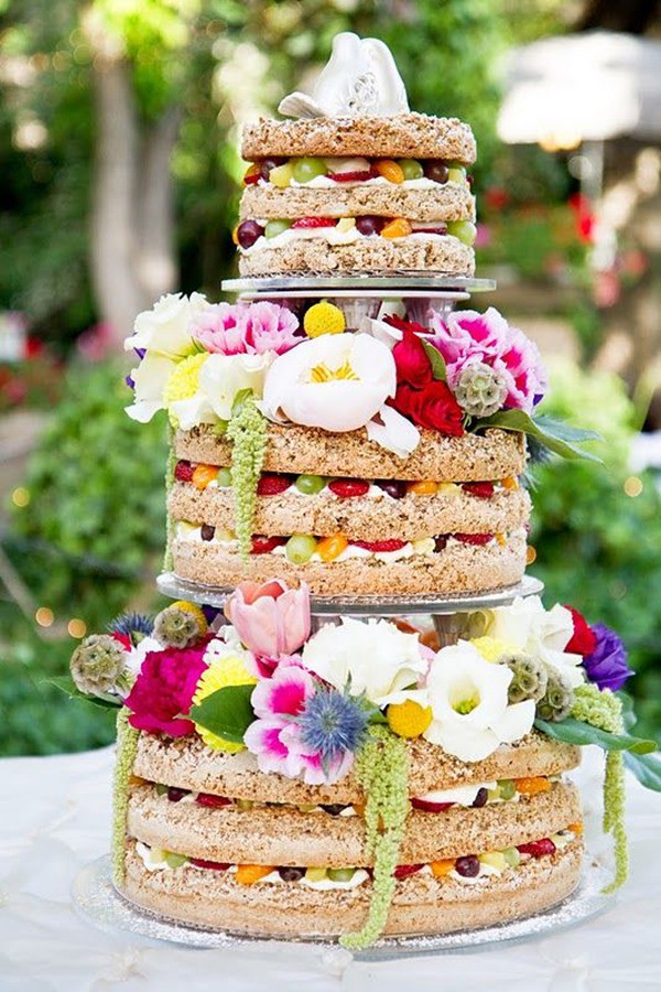 Unfrosted Wedding Cakes
 Top 22 Nontraditional Wedding Cake Ideas