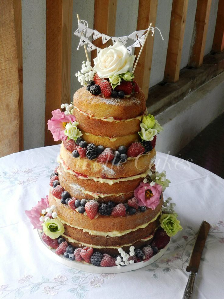 Uniced Wedding Cakes
 175 best images about Cakes with fruit on Pinterest