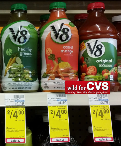 V8 Healthy Greens
 V8 Veggie Blends Juices Just $1 Each