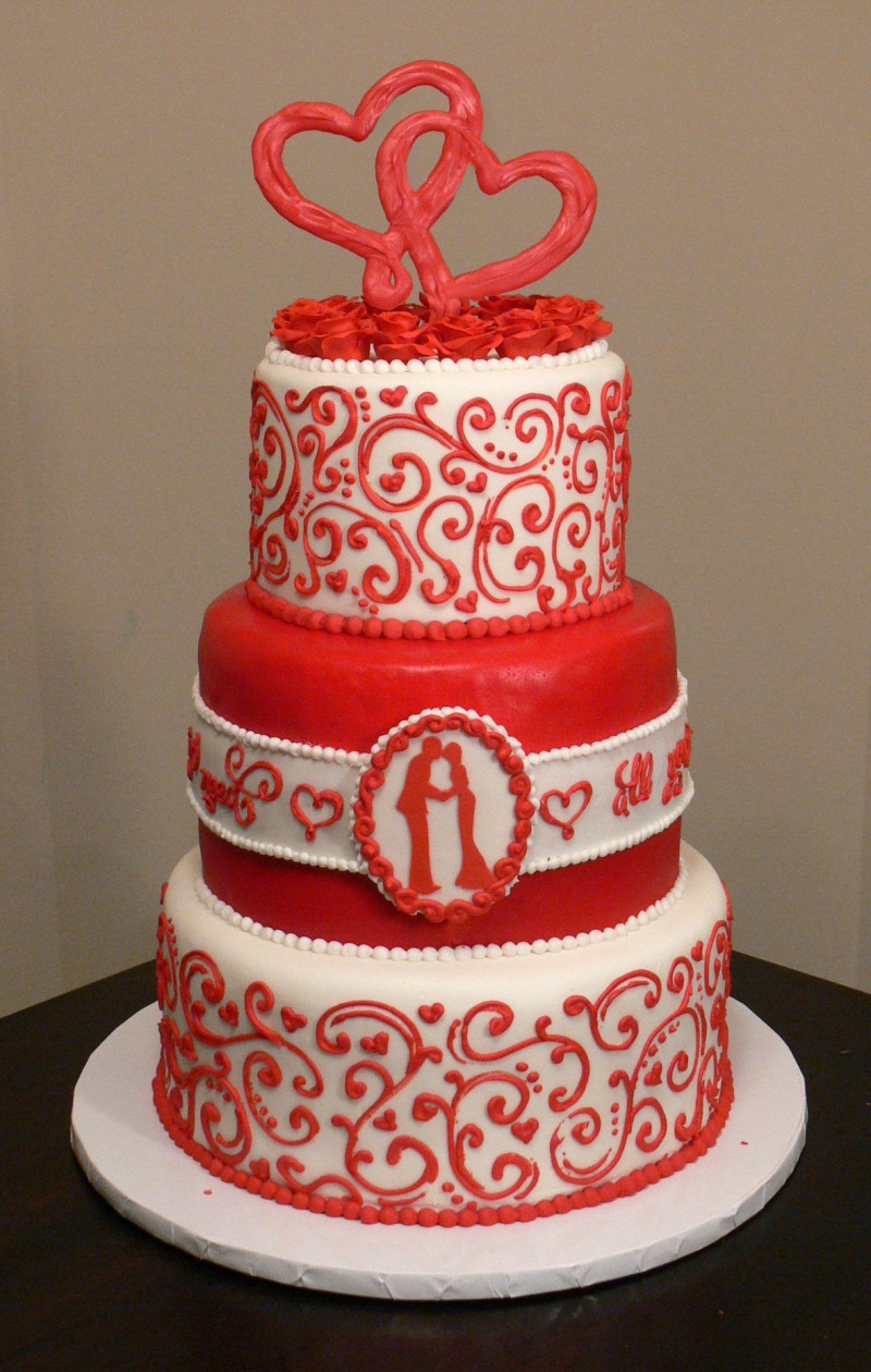 Valentine Day Wedding Cakes
 Valentine’s Day Wedding Cakes