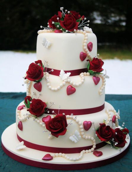 Valentine Wedding Cakes
 Wedding Ideas Valentine s Wedding