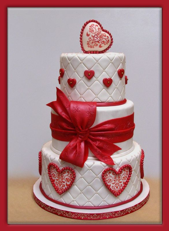 Valentine Wedding Cakes
 Eye Candy Valentine Wedding Cakes Reception Project