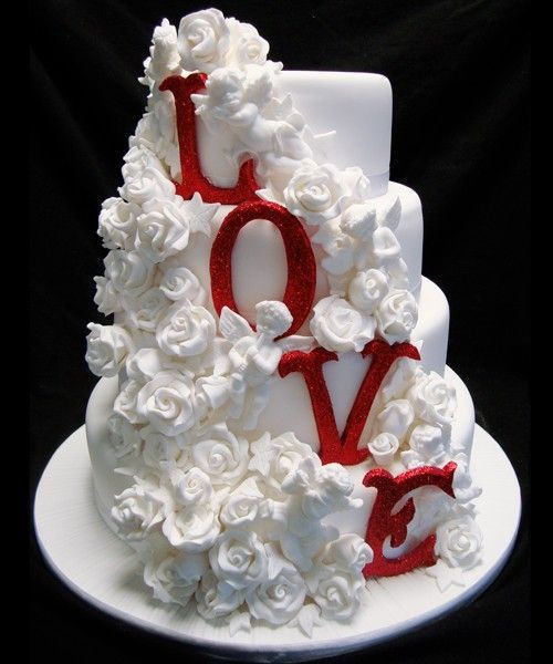 Valentines Day Wedding Cakes
 30 best images about valentines day wedding on Pinterest