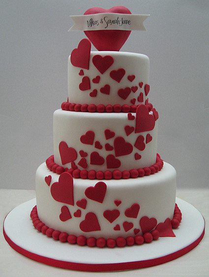 Valentines Day Wedding Cakes
 Love Wedding Cakes To Valentine s Day