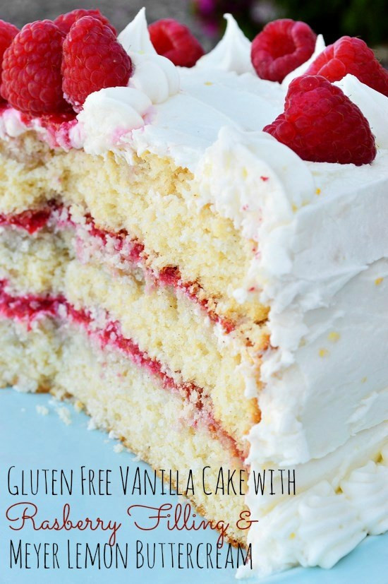 Vanilla Wedding Cake Recipe
 Gluten Free Vanilla Cake with Raspberry Filling and Meyer