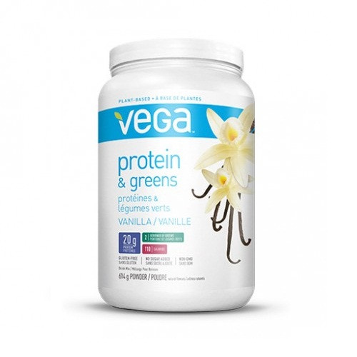 Vega Organic Protein And Greens
 Vega – Protein and Greens Vanilla 614g – BK NATURAL FOODS