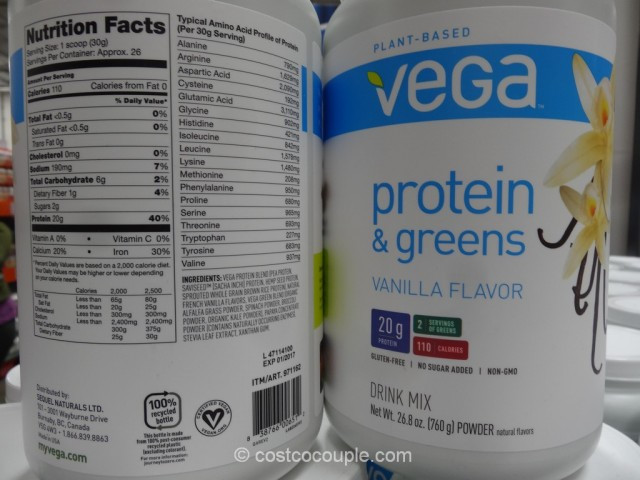 Vega Organic Protein And Greens
 Vega Vanilla Protein And Greens