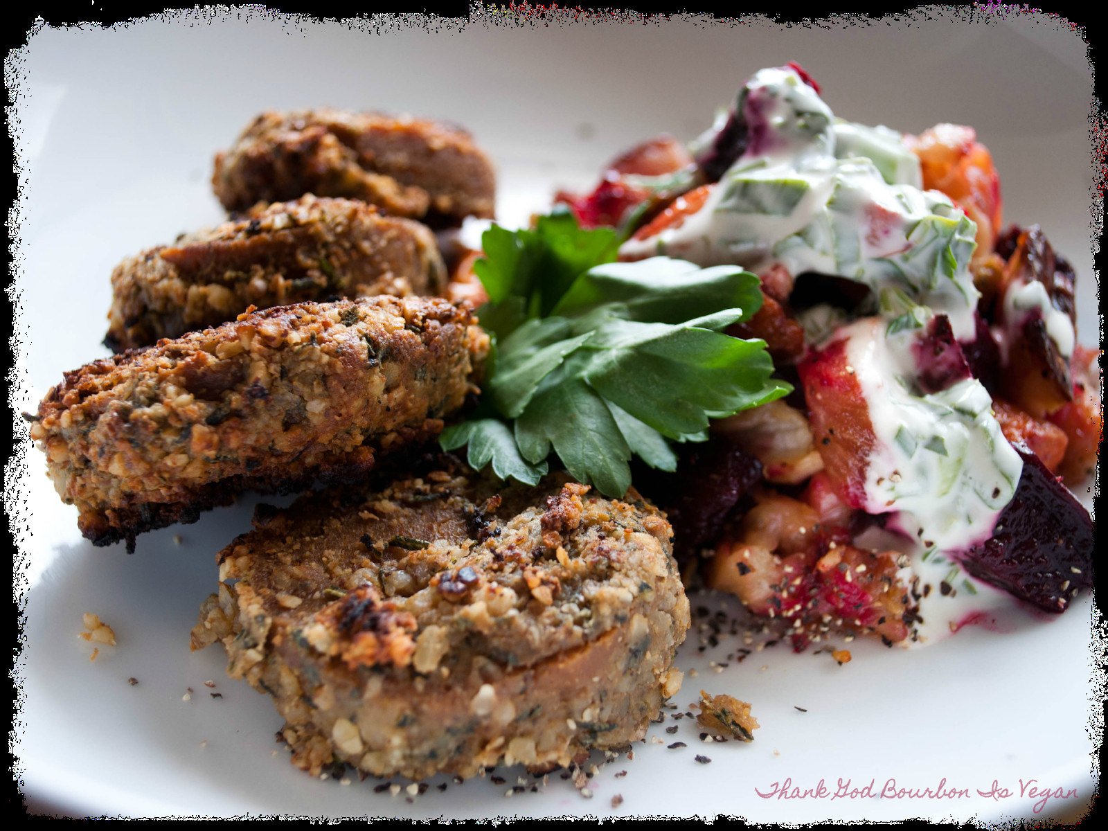 Vegan Easter Dinner Ideas
 Thank God Bourbon is Vegan Walnut Herb Crusted Seitan