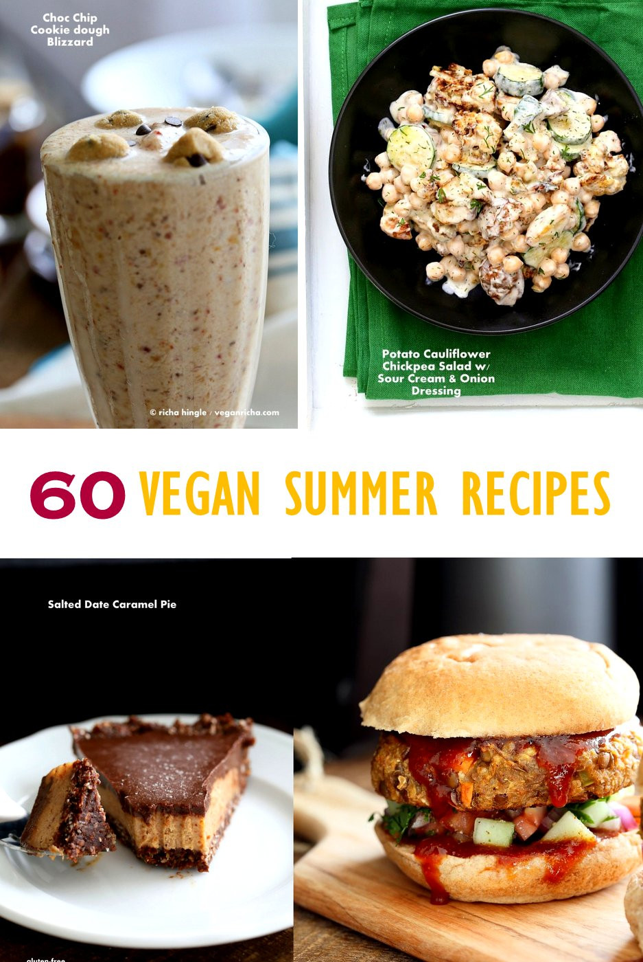 Vegan Summer Recipes
 60 Vegan Summer Recipes for Barbecue Grilling Potlucks