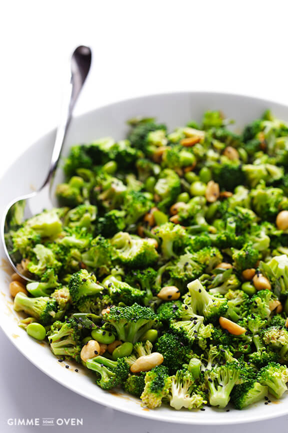 Vegetable Side Dishes Healthy
 Asian Broccoli Salad with Peanut Sauce