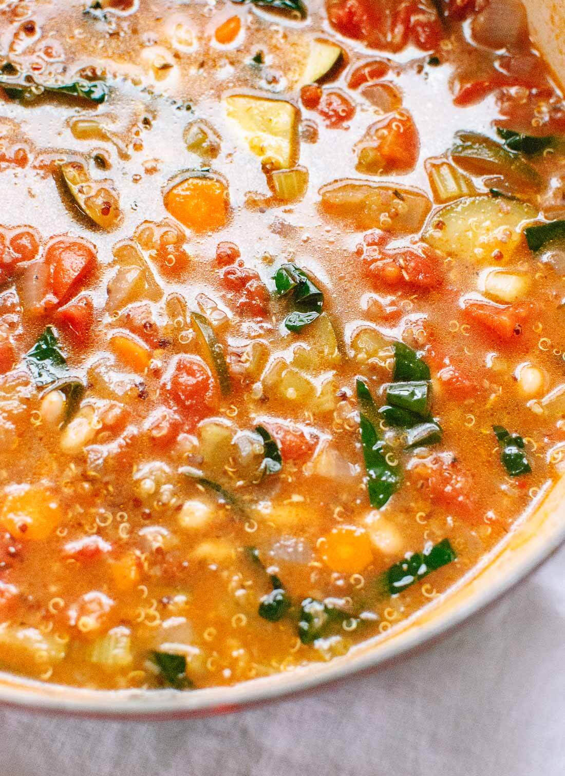 Vegetable Soups Healthy
 Quinoa Ve able Soup Recipe Cookie and Kate