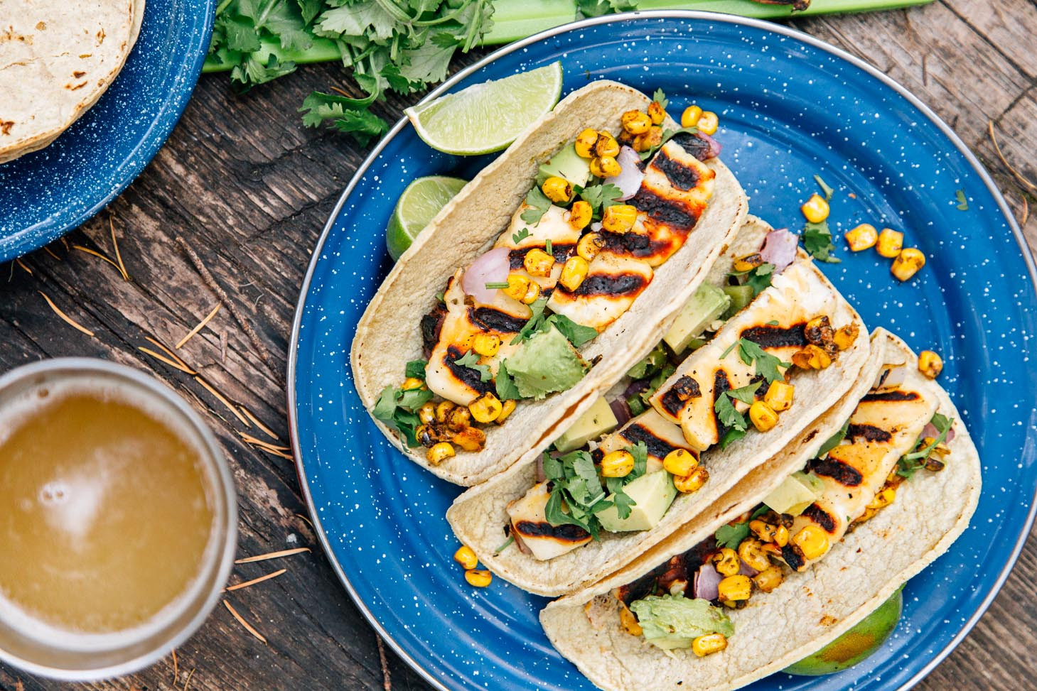 Vegetarian Camping Recipes
 Grilled Halloumi Tacos